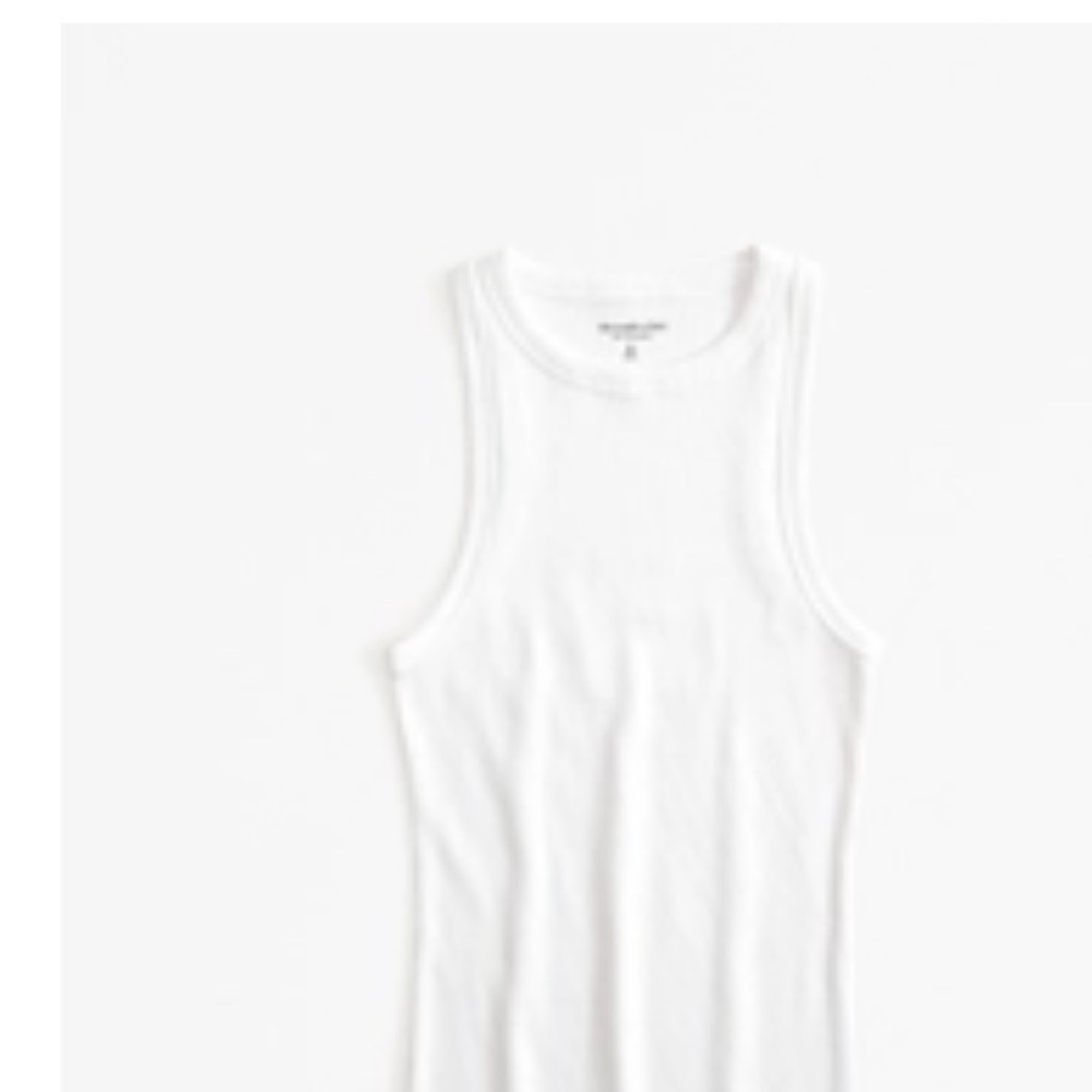 Abercrombie & Fitch White Tank Top